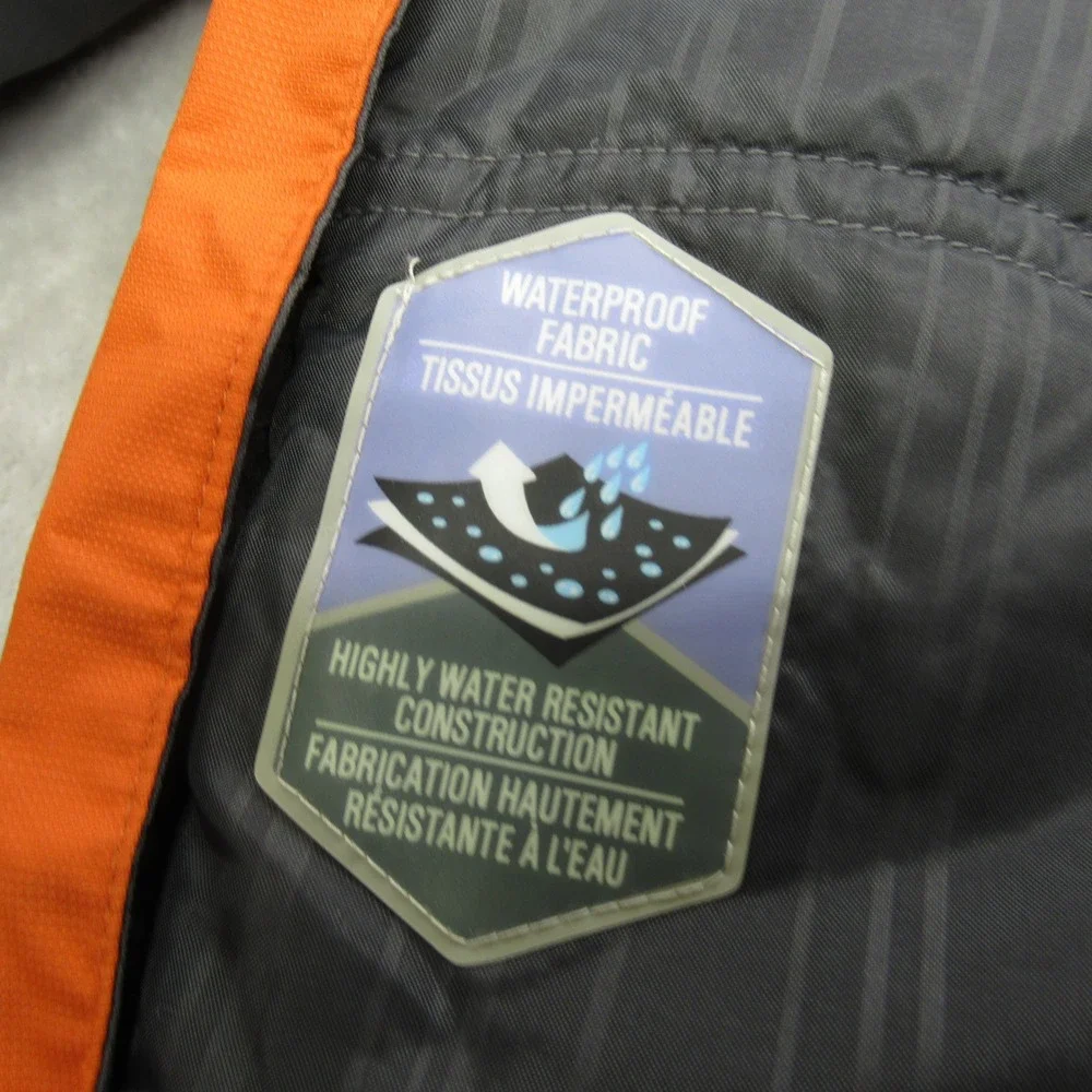 Columbia Jacket Youth‎ 14/16 Orange Omni-Shield Waterproof Insulated Full Zip
